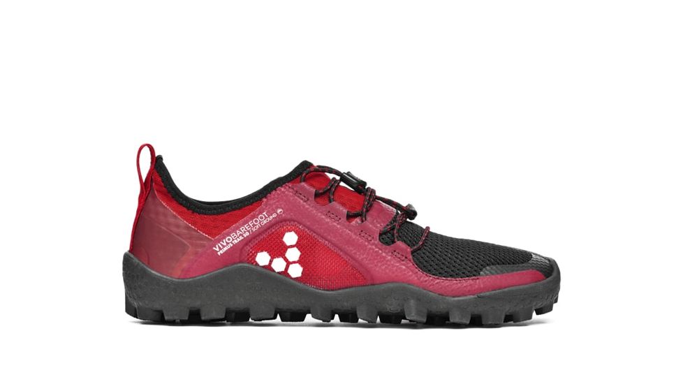 Vivobarefoot Primus Trail SG Running Shoe - Men's, Black/Red, 42 EU, 300074-01-Black/Red-42 EU