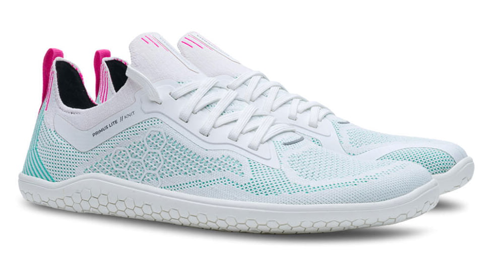 Vivobarefoot Primus Lite Knit Shoes - Women's, White/Blue, 38, 209304-0338