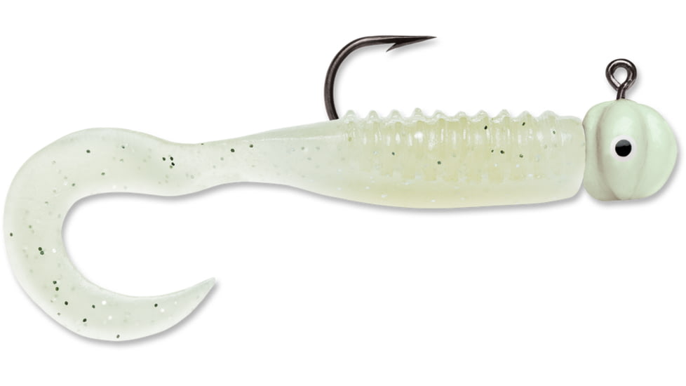 VMC Curl Tail Jig, Glow, 1/16oz, CTJ116GL