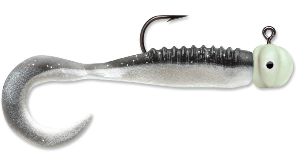 VMC Curl Tail Jig, Glow Shiner, 1/32oz, CTJ132GLSH