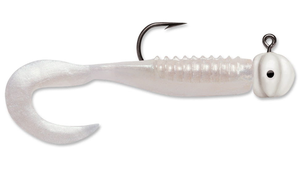 VMC Curl Tail Jig, Chartreuse Pearl, 1/16oz, CTJ116CHPRL