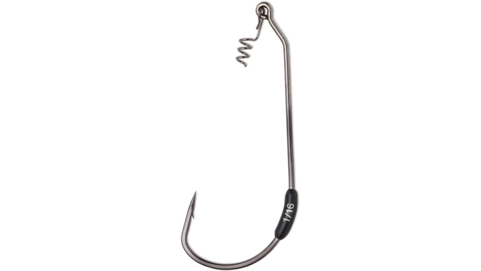 VMC Drop Dead Weighted Hook, 1/16oz, Black Nickel, Size 3/0, 4 Pack, DDW1/16#3/0BNPP