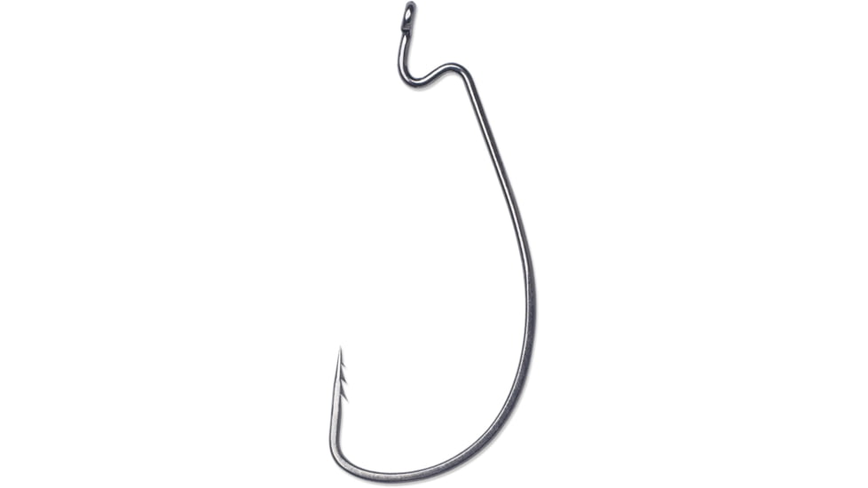 VMC Fastgrip Wide Gap Worm Hook, Black Nickel, Size 4/0 , 11 Pack, 7311BN#4/0PP