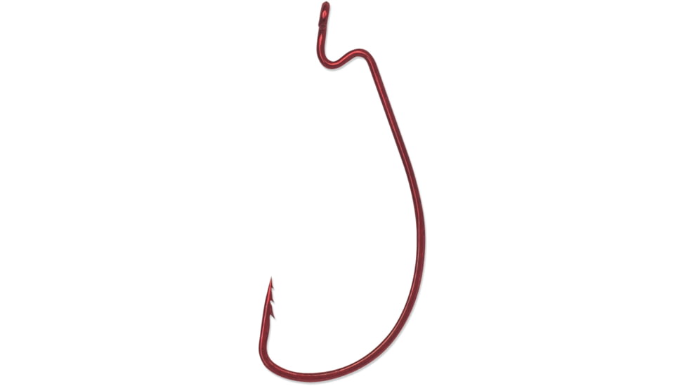 VMC Fastgrip Wide Gap Worm Hook, Tin Red, Size 2/0 , 13 Pack, 7311TR#2/0PP