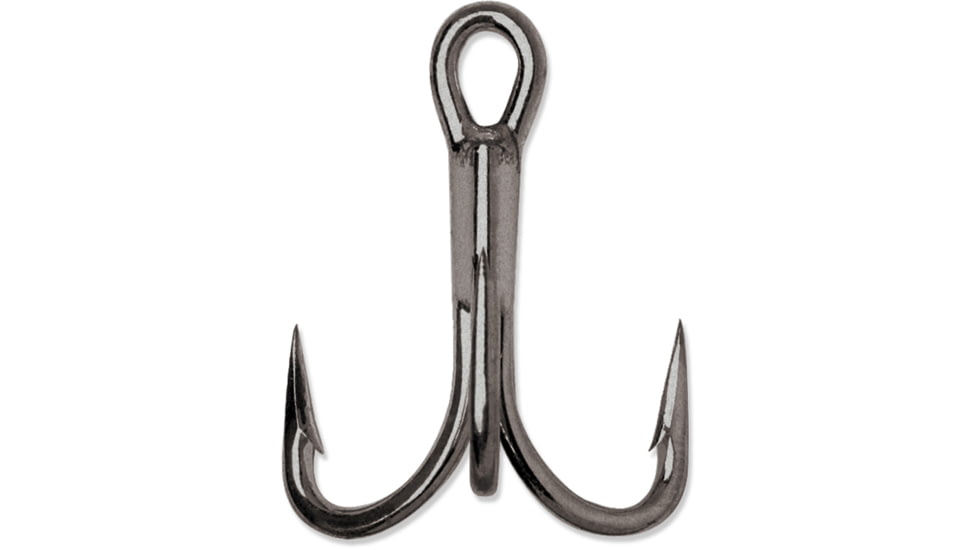 VMC Fishfighter Treble Hook with Cone Cut Point, Short Shank, OShaughnessy, Heavy Wire, Coastal Black, Size 5/0, 1 Per Pack, 8527CB#5/0PP