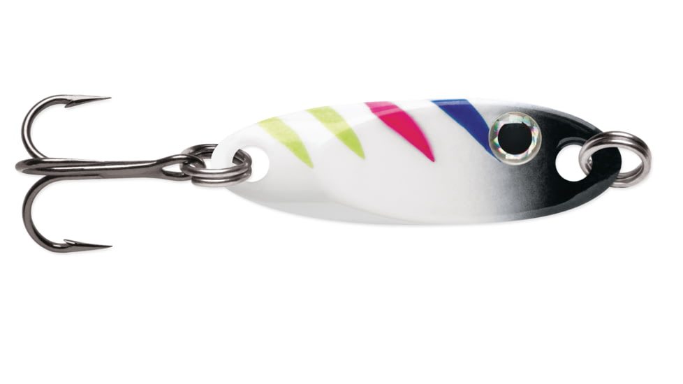 VMC Flash Champ Spoon, 1/8 oz, Glow Black Wonderbread, FCS18GBWB