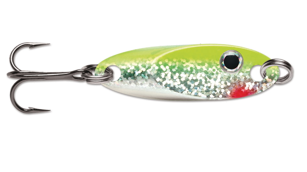 VMC Flash Champ Spoon, 1/8 oz, Glow Chartreuse Shiner, FCS18GCSH