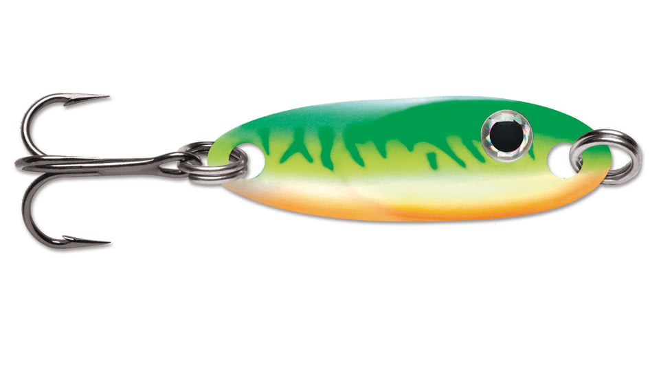 VMC Flash Champ Spoon, 1/8 oz, Glow Green Fire UV, FCS18GGFU