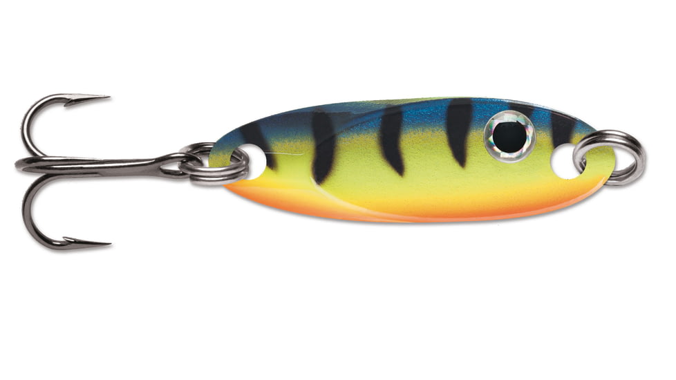 VMC Flash Champ Spoon, 1/8 oz, Glow Hot Perch, FCS18GHP
