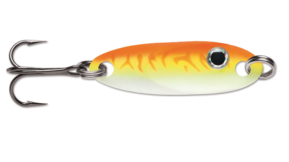 VMC Flash Champ Spoon, 1/8 oz, Glow Orange Fire UV, FCS18GOFU