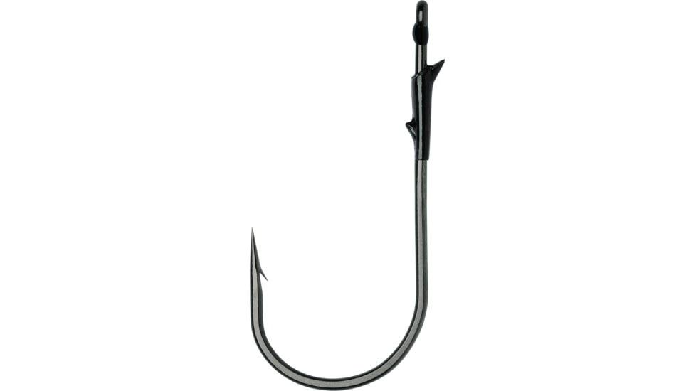 VMC Heavy Duty Flippin Hook, Baitholder Resin Closed Eye, Black Nickel, Size 5/0, 4 Per Pack, HDFL#5/0BNPP