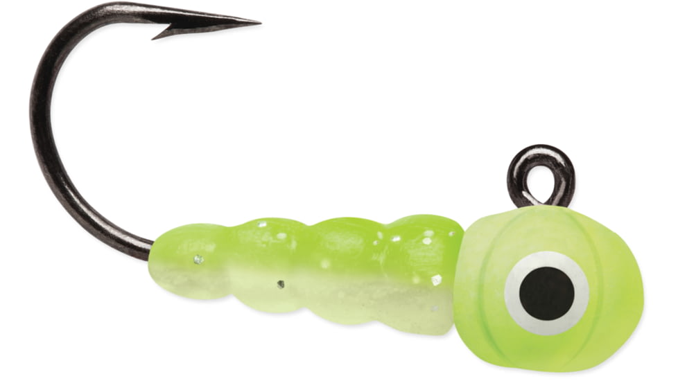 VMC Larvae Jig, 1/100 oz, Glow Chartreuse, LVJ1100GLCH