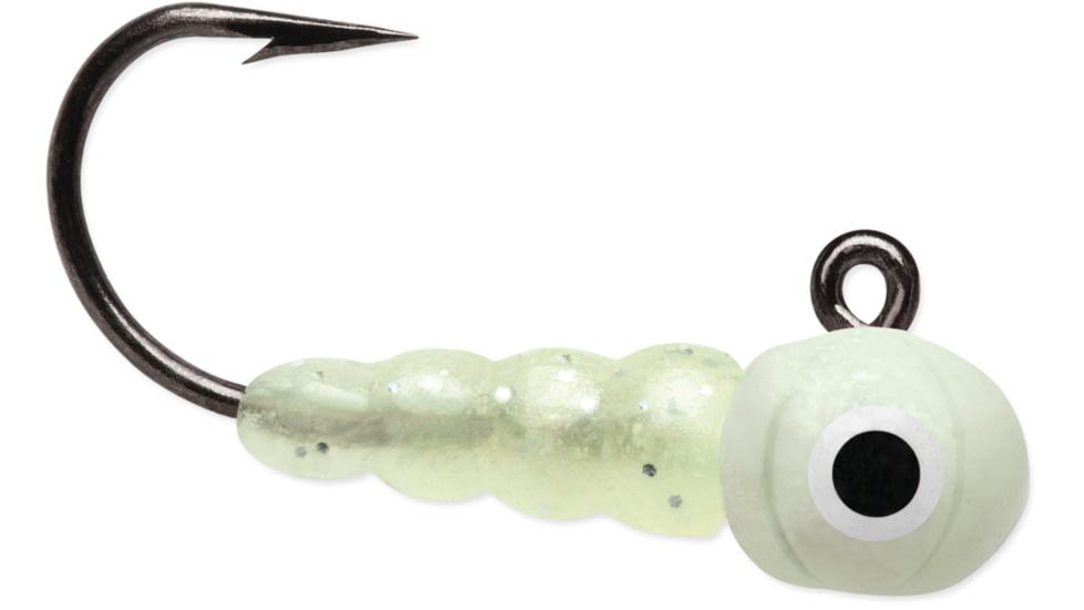 VMC Larvae Jig, 1/100 oz, Glow, LVJ1100GL