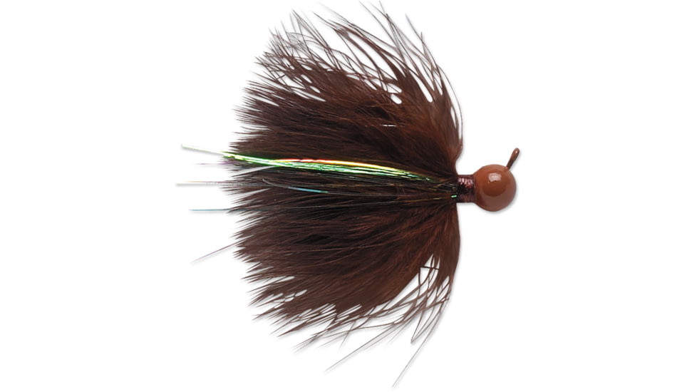 VMC Marabou Jig, Brown, 1/4oz, DM14-BRN