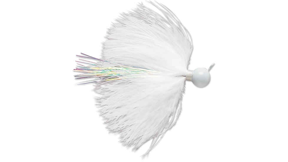 VMC Marabou Jig, White, 1/16oz, DM116-WHT