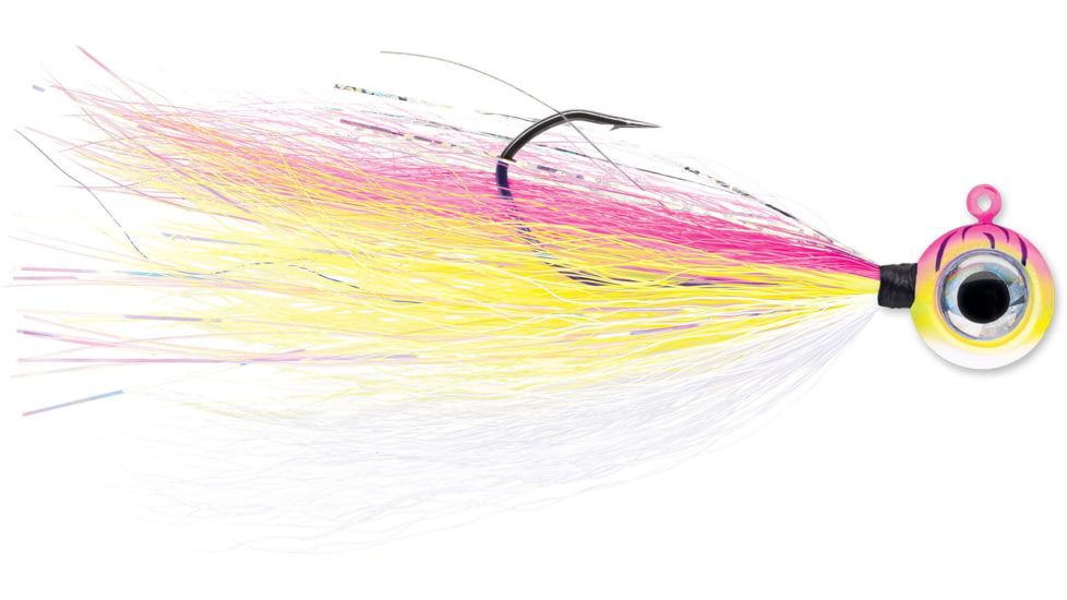 VMC Moontail Jig, Pink Fire UV, 1/8oz, MTJ18-PFU