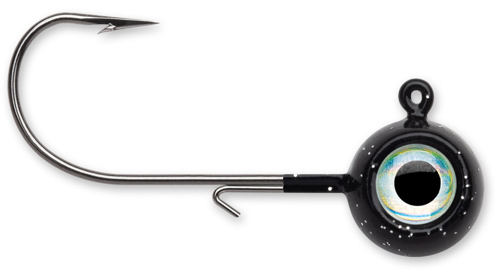 VMC Neon Moon Eye Jig, Black, 1/8oz, NME18-BK
