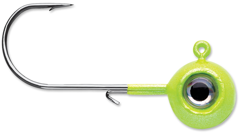 VMC Neon Moon Eye Jig, Glow Chartreuse, 1/32oz, NME132-GLCH