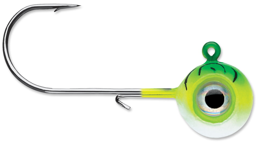 VMC Neon Moon Eye Jig, Green Fire UV, 1/16oz, NME116-GFU