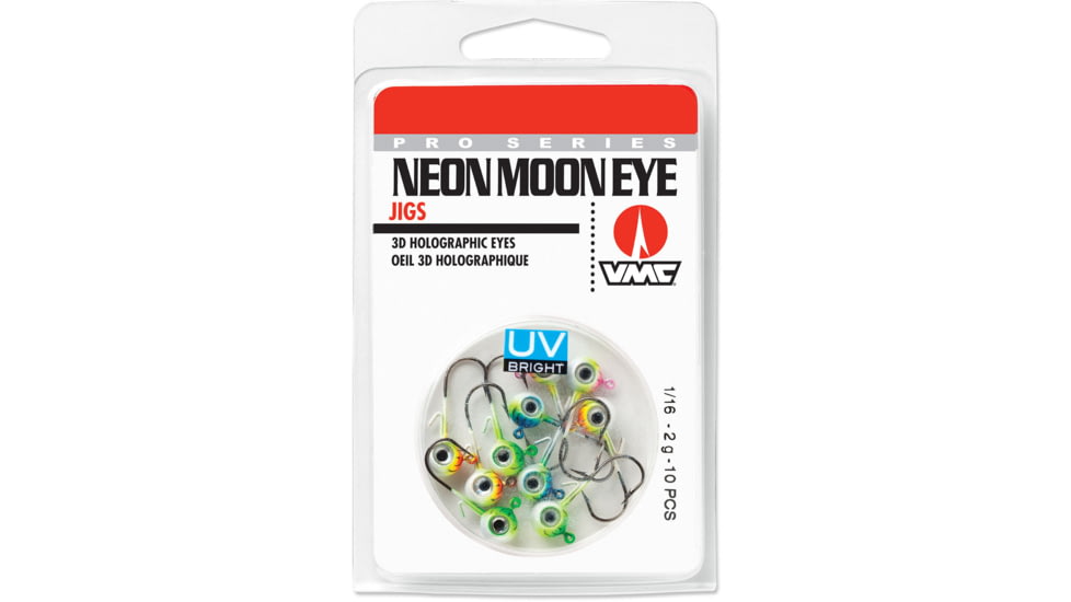 VMC Neon Moon Eye Jig UV Kit, Assorted, 1/16oz, NME116UVK