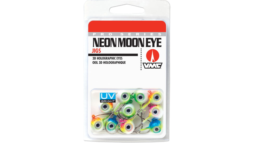 VMC Neon Moon Eye Jig UV Kit, Assorted, 3/8oz, NME38UVK