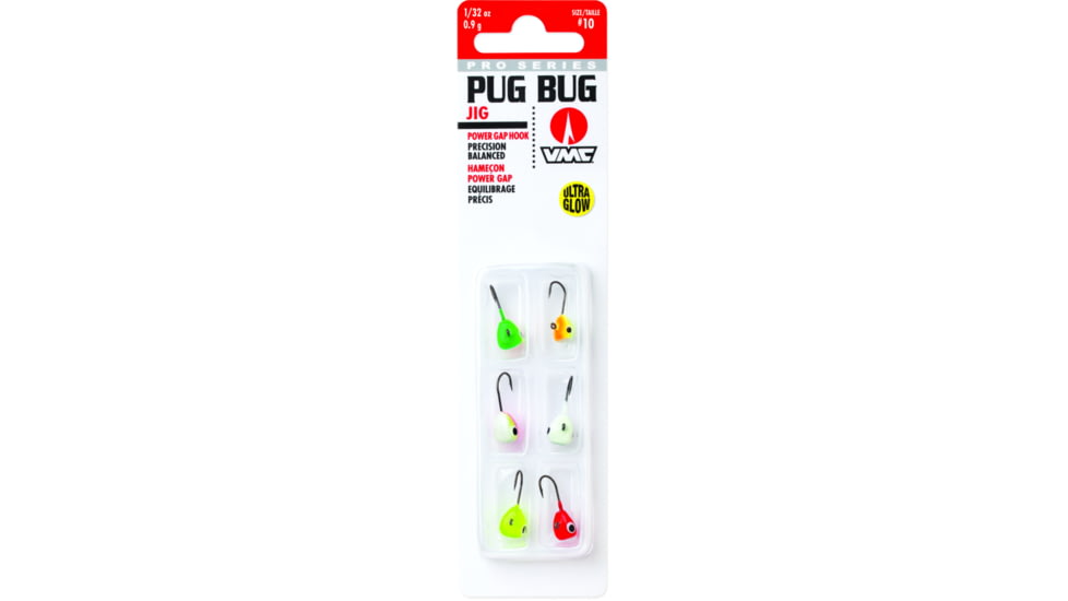 VMC Pug Bug Jig Kit, 1/32 oz, Glow, PBJ132G6
