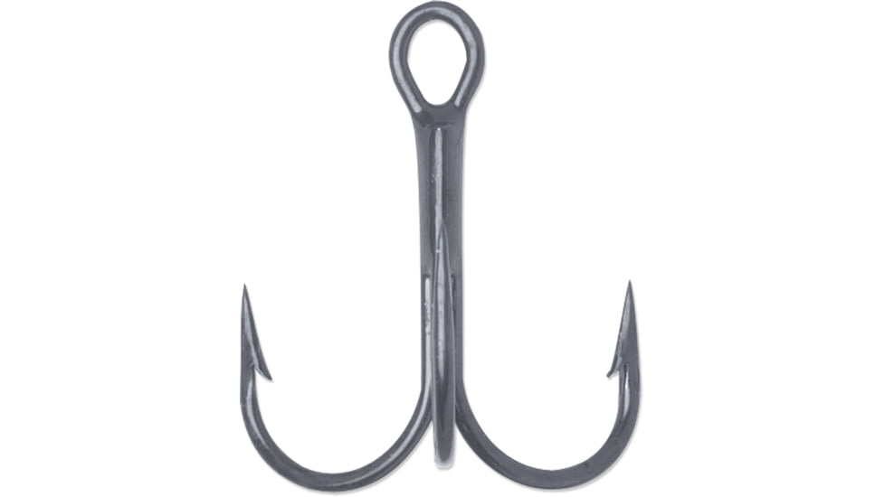VMC Round Bend Treble Hooks, Black Nickel, Size 8, 7 Pack, 8540BN#8PP