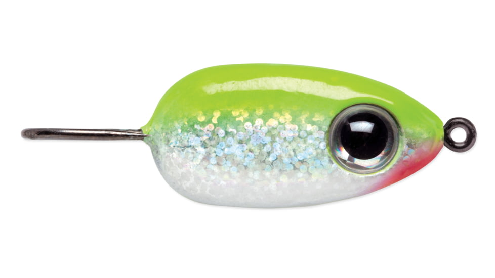 VMC Tear Drop Jig, 1/16 oz, Glow Chartreuse Shiner, TDJ116GCSH