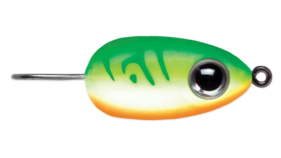 VMC Tear Drop Jig, 1/16 oz, Glow Green Fire UV, TDJ116GGFU
