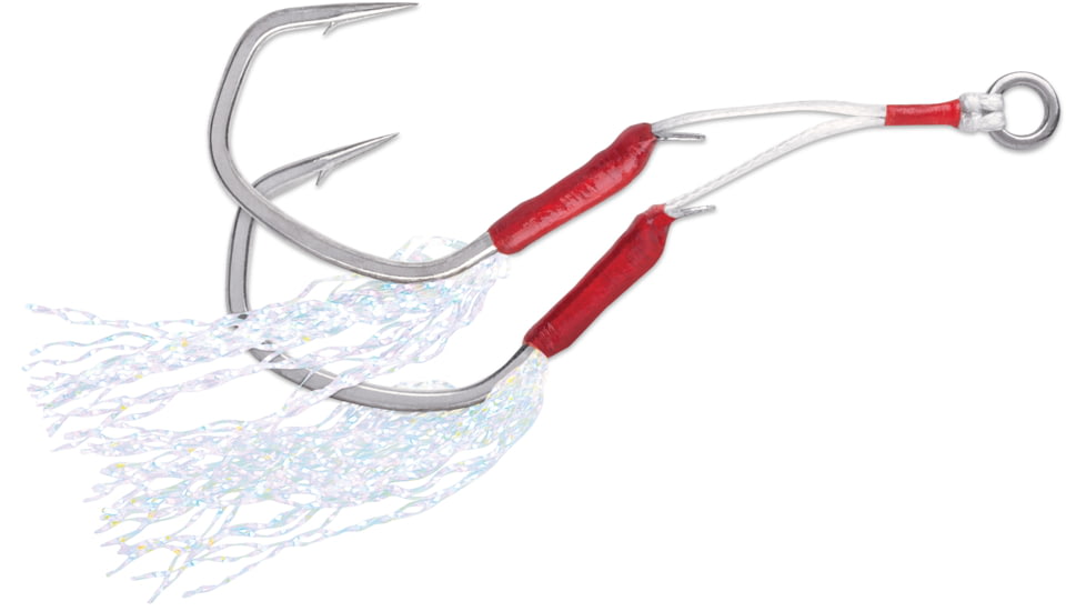 VMC TechSet Tandem Assist Hooks, 130 lb, Tin, Size 1 , 4 Pack, 7117TTI#1PP