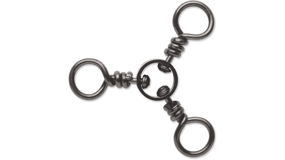 VMC Three Way Swivel, SZ 4 Black Nickel, 8 PK, TWS#4