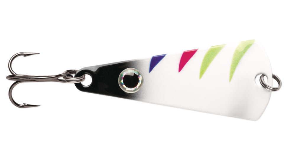 VMC Tingler Spoon 1/16 oz, Glow Black Wonderbread, TGS116GBWB