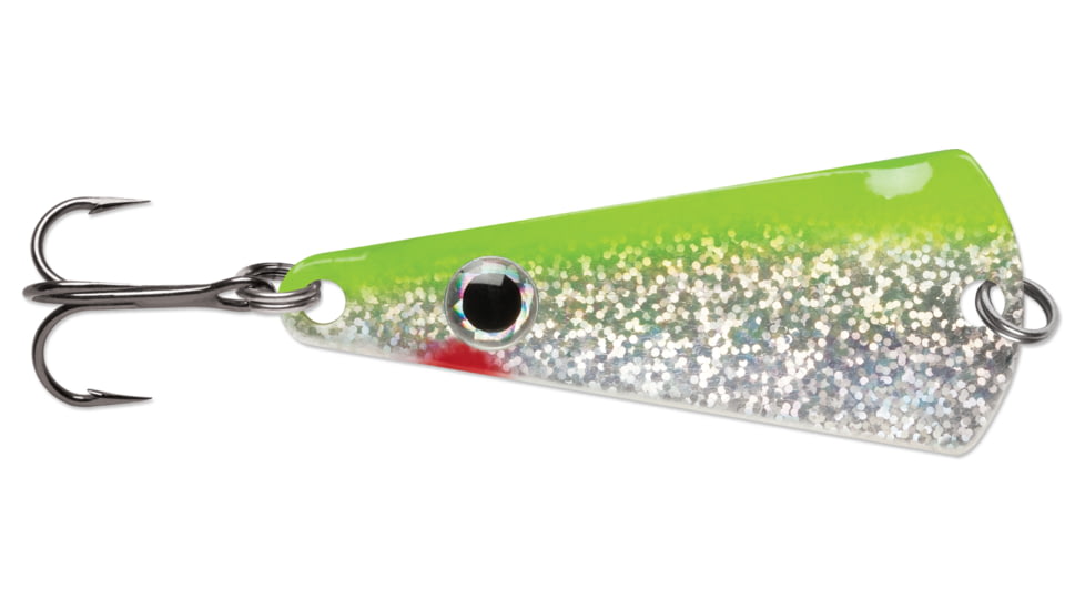 VMC Tingler Spoon 1/16 oz, Glow Chartreuse Shiner, TGS116GCSH