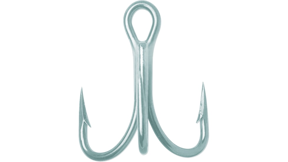 VMC Treble Hook with Cut Point, Short Shank OShaughnessy, Heavy Wire, Perma Steel, Size 2, 25 Per Pack, 9626PS#2C