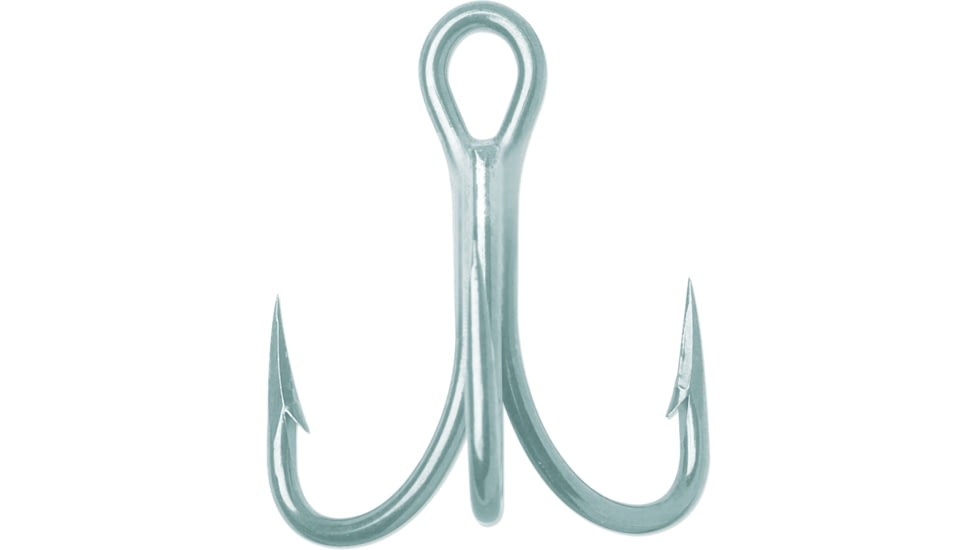VMC Treble Hook with Cut Point, Short Shank OShaughnessy, Heavy Wire, Perma Steel, Size 4, 25 Per Pack, 9626PS#4C