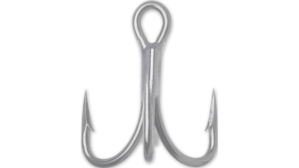VMC Treble Hook with Cut Point, Short Shank OShaughnessy, Heavy Wire, Perma Steel, Size 5/0, 25 Per Pack, 9626PS#5/0C
