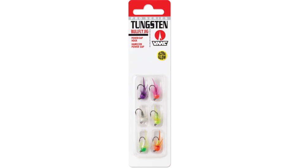 VMC Tungsten Bullfly Jig Kit, 1/64 oz, TBFJ164G6