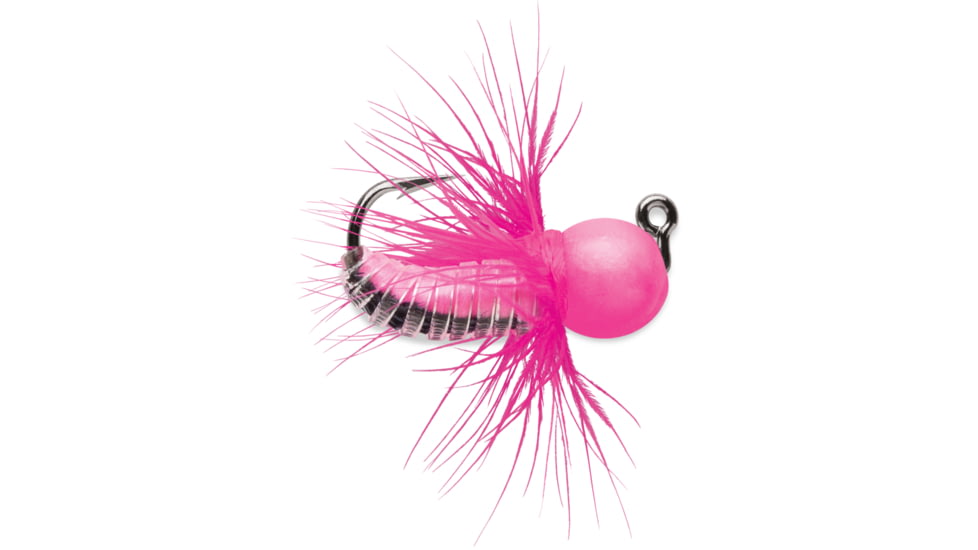 VMC Tungsten Fly Jig, 1/16 oz, Glow Pink, TFJ116GLPK