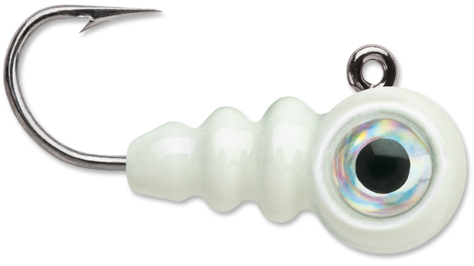 VMC Tungsten Larv Eye Jig 1/32 oz, #12HK, Glow, 2pk, TLEJ132GL