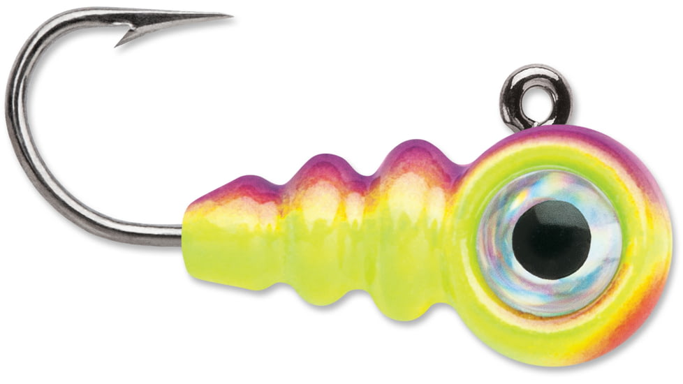 VMC Tungsten Larv Eye Jig, 1/32 oz, #12HK, Glow Purpledescent, 2pk, TLEJ132GPD