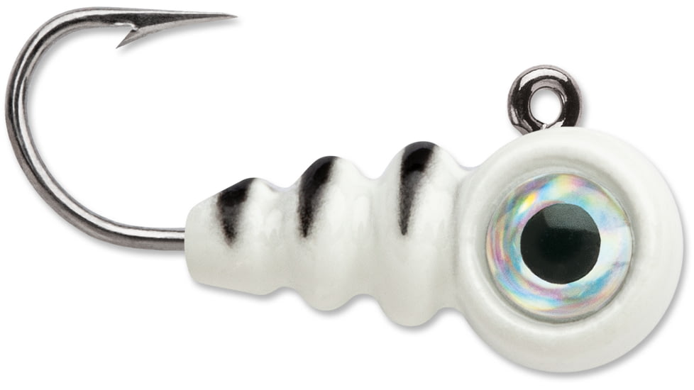 VMC Tungsten Larv Eye Jig, 1/32 oz, #12HK, Glow Tiger, 2pk, TLEJ132GLT