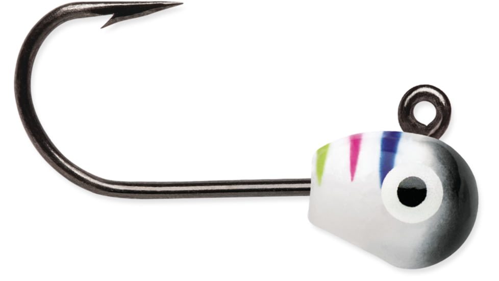 VMC Tungsten Mongo Jig 1/32 oz, Glow Black Wonderbread, TMJ132GBWB