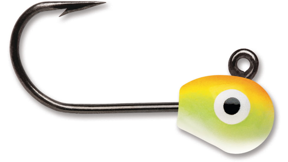 VMC Tungsten Mongo Jig 1/32 oz, Orange Chartreuse Glow, TMJ132OCGL