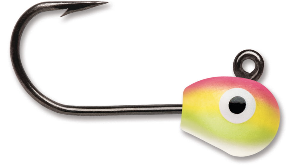 VMC Tungsten Mongo Jig 1/32 oz, Pink Chartreuse Glow, TMJ132PCGL