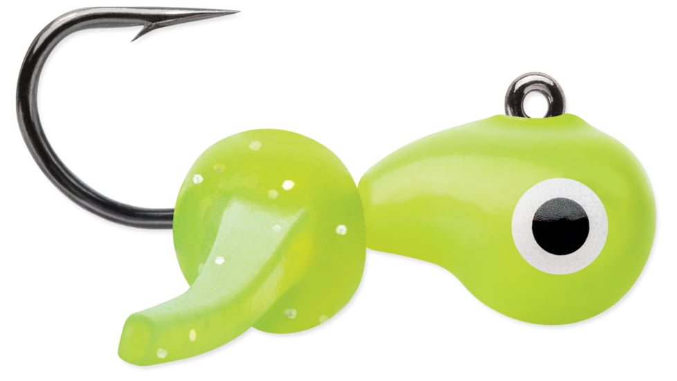 VMC Tungsten Mustache Jig 1/32 oz, Glow Chartreuse, TMWJ132GLCH