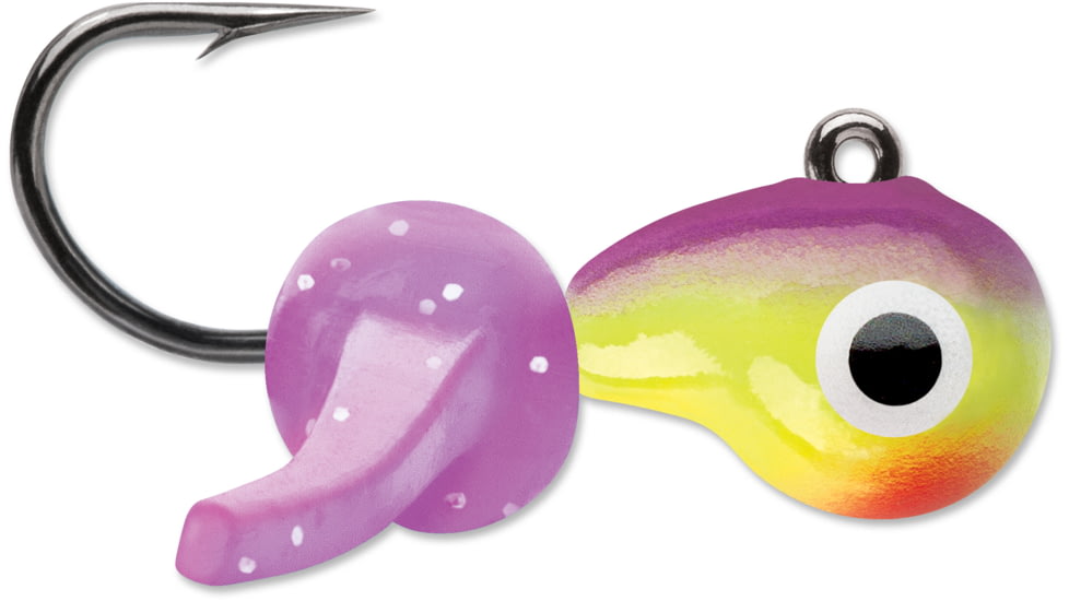 VMC Tungsten Mustache Jig 1/32 oz, Glow Purpledescent, TMWJ132GPD