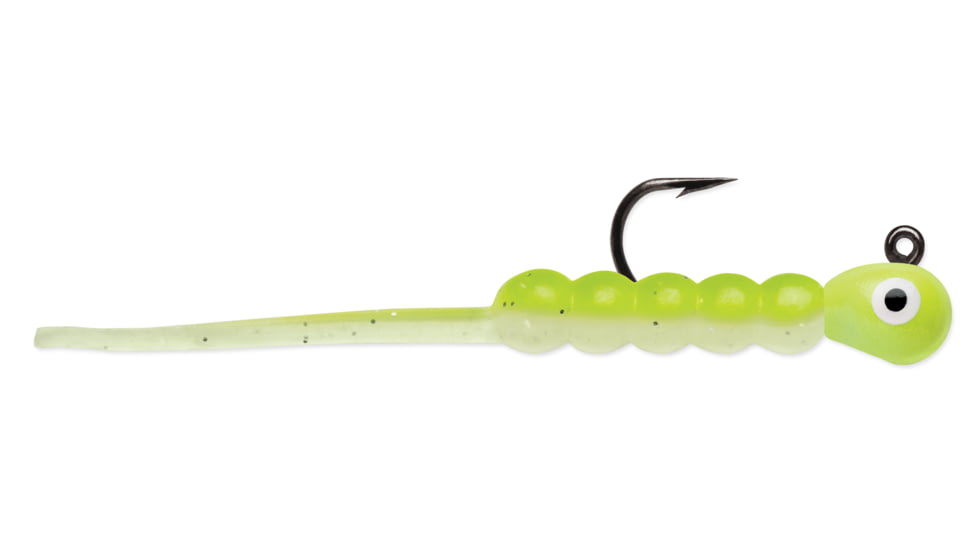 VMC Tungsten Wax Tail Jig 1/32 oz Glow Chartreuse, TWTJ132GLCH