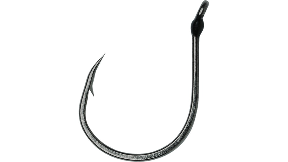 VMC Wacky Hook, Extra Wide Gap, Down Eye, Black Nickel, Size 4/0, 5 Per Pack, WK#4/0BNPP