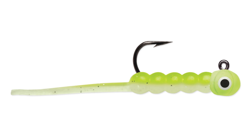 VMC Wax Tail Jig 1/50 oz, Glow Chartreuse, WTJ150GLCH
