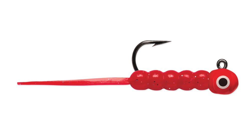 VMC Wax Tail Jig 1/50 oz, Glow Red, WTJ150GLRD